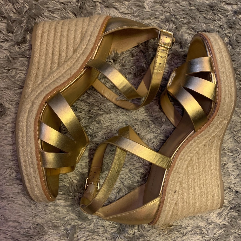 Banana Republic Gold wedges